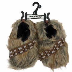 Disney Star Wars Chewbacca Slippers Faux Fur Little Kid Toddler Size Medium 7/8