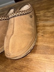 UGG Tasman Kids Slippers Size 6 Chestnut S/N 1019066K Used Pre Owned