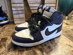 Nike Air Jordan 1 Retro High OG GS FD1412-401 Midnight Navy/B &W size 2.5Y
