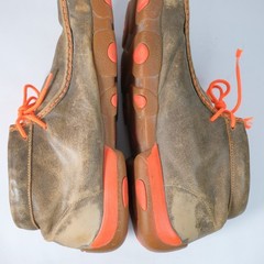 Twisted X Boots Brown Leather Chukka Driving Moc Ankle Bootie Suede Mens 12M
