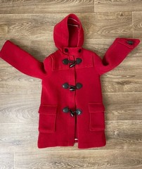 Burberry duffle coat size 8Y red unisex