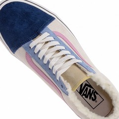 VANS Old Skool Stackform Pig Suede/Sherpa Shoes, Boys Girls Kids, Youth Size 3.5