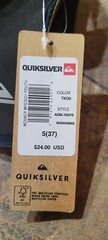 Quiksilver Boy’s Monkey Wrench Sandal – Tan – New with Tag Size 5 Youth