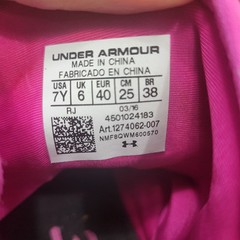 Under Armour Steph Curry Size 7Y Basketball Black and Pink Boys Girls Warriors