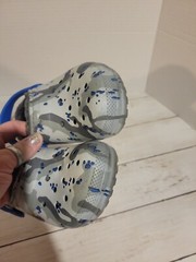 Crocs Classic Lined Camo „Grey/Blue“ Clogs Size Childs 13