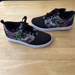 HEELYS X Minecraft YOUTH/BIG KIDS SIZE 5 PRO 20 HE00317060 SKATE SHOES & Wheels