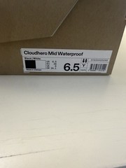 On Cloud Cloudhero Mid Waterproof Black White 3YD30020299 Unisex 6.5 Youth 8W