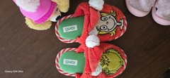 Grinch Low Top Hook & Loop Light-Up Sneakers Pink/White US 11