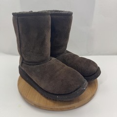 UGG Australia Boots Youth Size 3 Brown Classic Short Sheepskin Suede Womens 5