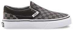 Vans Youth Classic Slipon Shoes | Checkerboard Black/Pewter | Authentic New