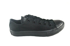 CONVERSE CHUCK TAYLOR ALL STAR 314786F BLACK MONO CANVAS CASUAL SHOE LITTLE KIDS