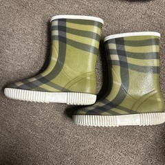 Burberry Nova Check Monogram Rubber Rain Boots – Size EU 33/34 Us 1 – 2 Boy Girl
