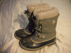 Sorel Yoot Pac Winter Snow Boots NY1962-053 Youth Older Kids Size 3 Gray