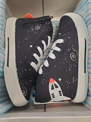 Carter’s Unisex *Toddler Size 9* Nash Rocket Ship High-Top Sneaker (F9B-3157)