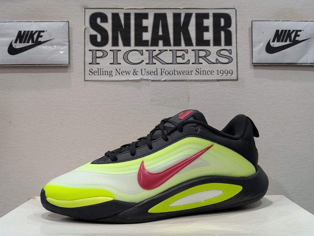 Nike A’One (GS) – A’ja Wilson – Size: 6Y – HQ2294 001 – Black / Volt – Pink NEW
