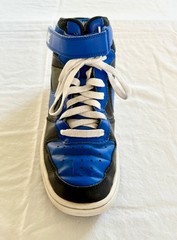’22 Nike Court Borough Mid 2 Sneaker Black Blue White DM8872-001 Youth Size 5.5Y