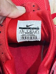 Nike Air Huarache Run Triple Red Running Shoes Sneakers Size 4.5Y 654275-600