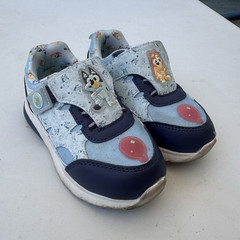 Bluey Bingo Unisex Kids Low Top Loop Sneaker Light Blue/Navy US 10