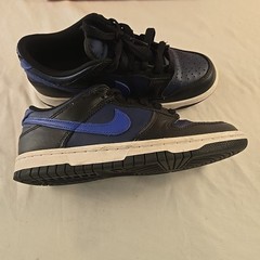 Size 4y (GS) – Nike Dunk Low Midnight Navy/Game Royal/Black With Box
