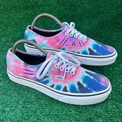 Vans Authentic Tie Dye Multi Color Low Top Sneakers Mens 8 Womens 9.5 721356