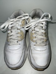 Nike Air MAX 90’s Sneaker White Athletic Shoes US SZ 6Y CD6864-100 VJ