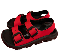 **NEW** Red & Black Birkenstock slingback sandal;boys/unisex ;U.S. size 1-1.5