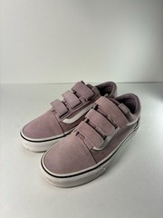 Vans Old Skool V Hook and Loop Mauve Suede Sneakers
