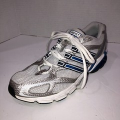 Adidas Galaxy Boost Boys Size 5 Gray Lace Up Running Shoes Athletic Sneakers