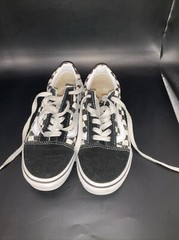 Vans Black & White Checkerboard Low Top Skate Tennis Shoes Youth 2