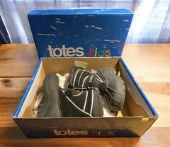 Totes Kids Todd Size 7 Black Waterproof Winter Boot Youth See Photos & Read