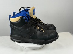 Nike Manoa LTR GS Boots BQ5372-003 Black Sesame Game Royal 5.5Y