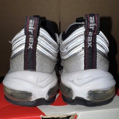 Nike Air Max 97 OG QS (GS) Silver Bullet 918890-001 Size 5.5y Custom PREOWNED