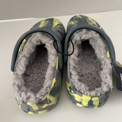 Rugged Shark Crocs Size 8 Slip on Clogs Shoes Fuzzy Kids