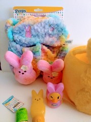 Peeps Kids M (13-1) Slippers/ Eye Mask, Pink Tumbler, Light Spinner, Chalk & Etc