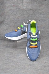 Nike Renew Elevate Youth Running Sneakers CT-1430 Sz 4Y Neon Plastic Laces Blue