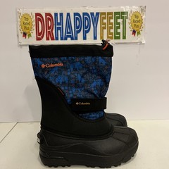 Columbia Youth Powderbug Plus II Print Kids Snow Boots Size 2Y Black BY1327 021