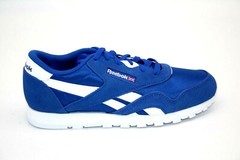 REEBOK CLASSIC NYLON JUNIOR FU6785 HUMBLE BLUE/WHITE SNEAKER GRADE SCHOOL