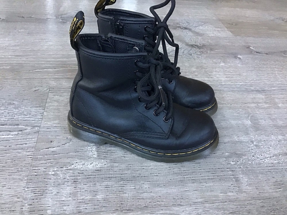 Dr. Martens Black Matte J Youth Combat Youth Size 11 Boots Ankle Boot 1460