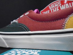 VANS ERA VARSITY PATCHWORK MULTI-COLOR OFF WHITE GREEN BROWN RED VN0A4BV4V9H 3.5