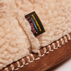 LL Bean Cozy Slipper Booties Kids Unisex Cream Ivory Fleece Slip On Sherpa 12-13