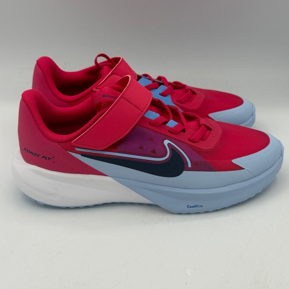 Nike Sonic Fly Running Shoes Kids 3Y Rush Pink Blue Void FZ0016-600