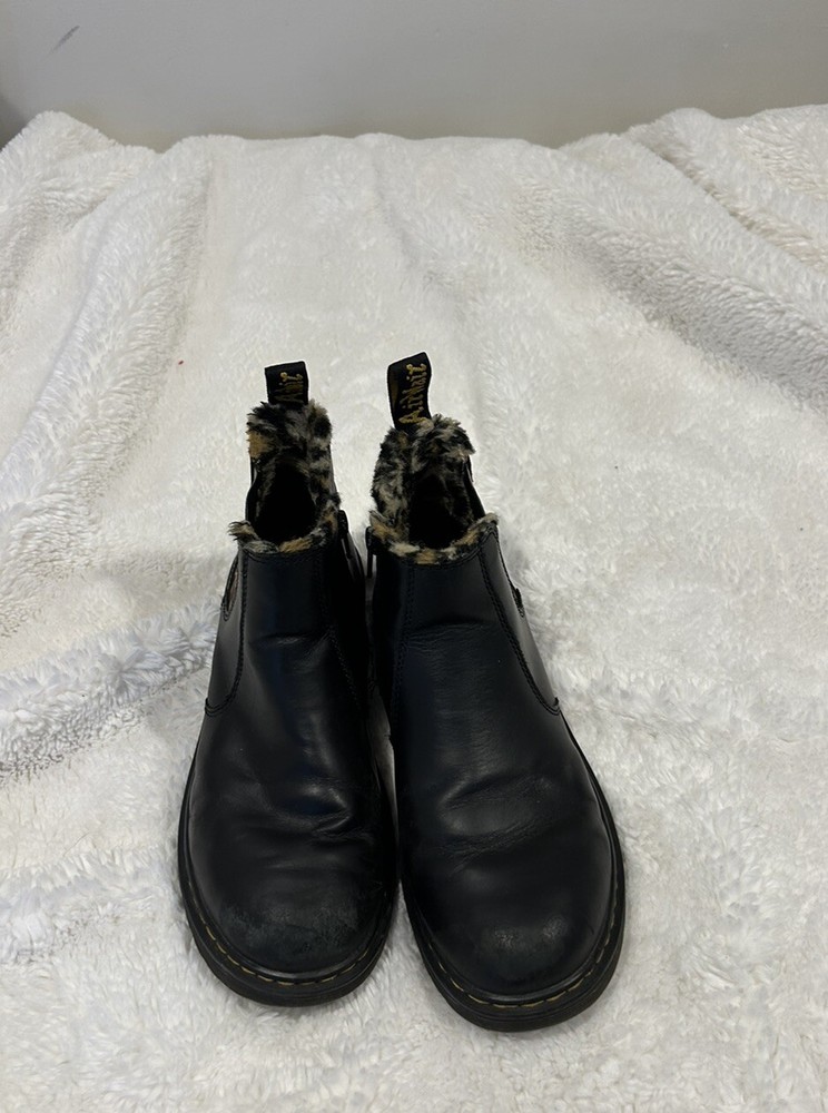 Dr.Martens Kids 2976 Leonore Leo Ankle Leather Boots Shoes Sz 6