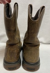 Rocky Kids Pull On Boots Original Flex Brown Leather Western Waterproof Size 1