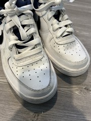 Air Force 1 LV8 1 GS MIDNIGHT NAVY WHITE BLACK CK0502 400 SIZE 4 Youth 4Y