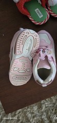 Grinch Low Top Hook & Loop Light-Up Sneakers Pink/White US 11