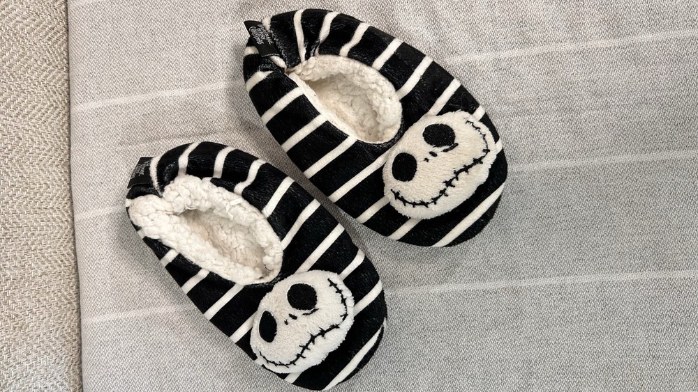 Nightmare Before Christmas Tim Jack Skellington Kids Slippers Sm/M