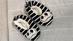 Nightmare Before Christmas Tim Jack Skellington Kids Slippers Sm/M