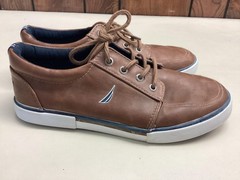 Nautica Shoes Kids Size 5 Brown Berrian Youth Lace Up Boat Sneaker Casual