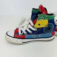 Chuck Taylor Converse Kids 11C Colorful High Top Blue Red Yellow Green Shoes