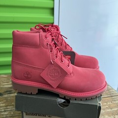 Timberland 6″Premium Classic Boots In Rose Pink NEW With Box 3 Youth Primaloft